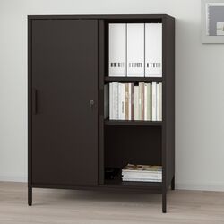 Dulap Ikea Trotten cu usi glisante 80x110 (Antracit)