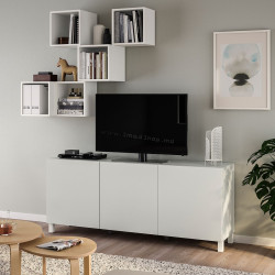 Living Ikea Besta/Eket/Lappviken/Stubbarp 180x42x220 (Alb)