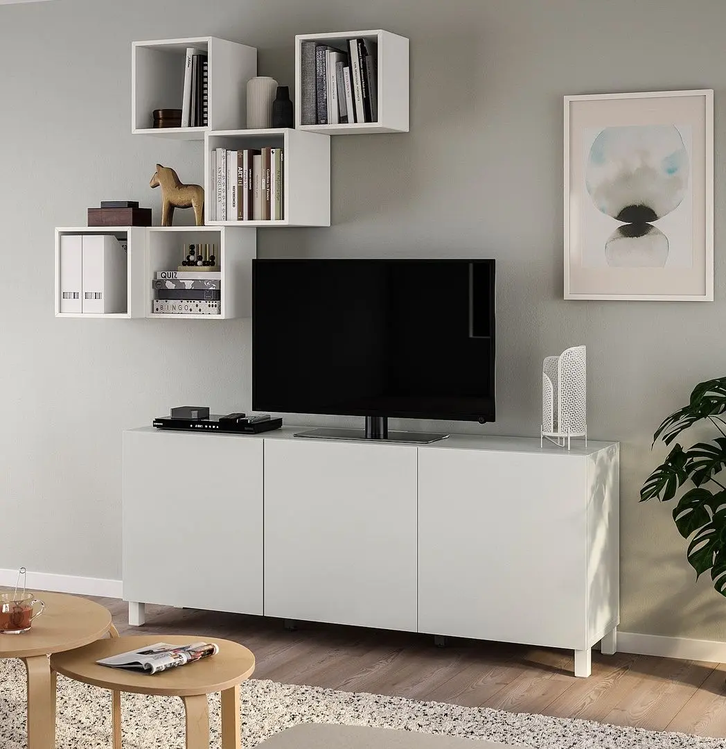 Гостиная Ikea Besta/Eket/Lappviken/Stubbarp 180x42x220 (Белый)