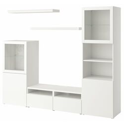 Living Ikea Besta/Lack 240x42x193 (Alb) Thumb