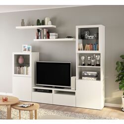 Living Ikea Besta/Lack 240x42x193 (Alb) Thumb