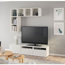 Living Ikea Besta/Eket deschidere apasare 180x40x170 (Alb) Thumb