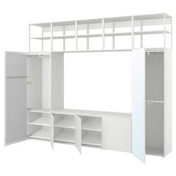 Living Ikea Platsa/Straumen/Fonnes 5 usi/oglinda 300x42x241 (Alb) Thumb