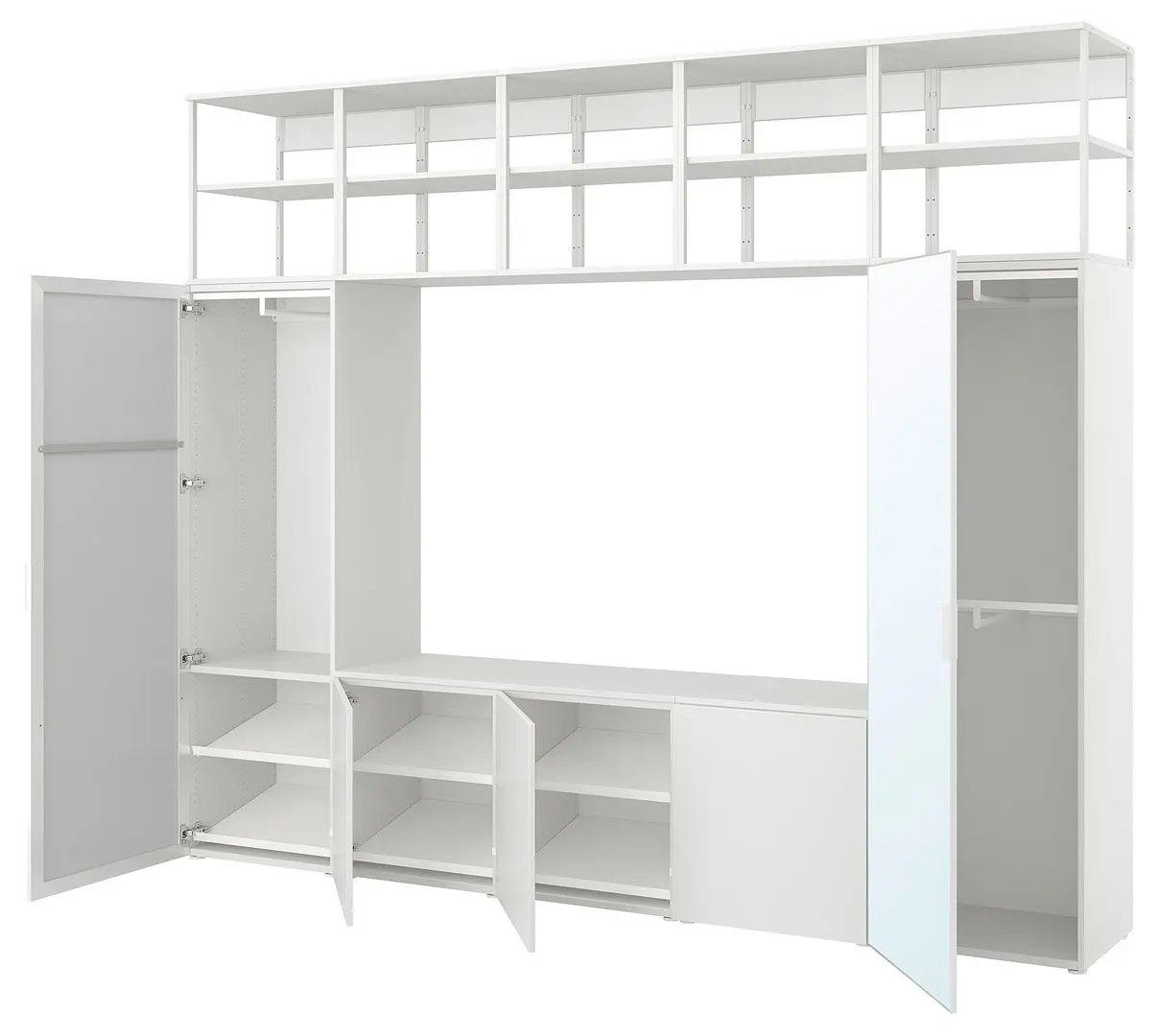 Living Ikea Platsa/Straumen/Fonnes 5 usi/oglinda 300x42x241 (Alb) - 2