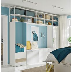 Living Ikea Platsa/Straumen/Fonnes 5 usi/oglinda 300x42x241 (Alb) Thumb