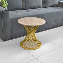 Masa pentru reviste DP Felicia (Beige/Gold)