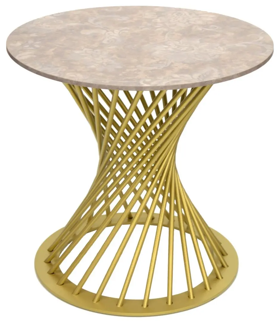 Masa pentru reviste DP Felicia (Beige/Gold)