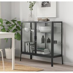 Витрина Ikea Milsbo стекло 101x100 (Антрацит)