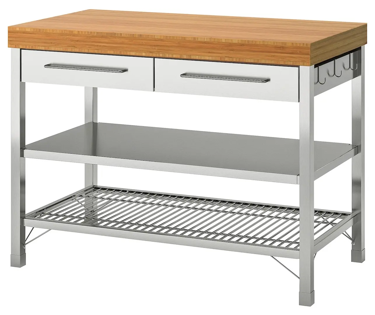 Insula bucatarie Ikea Rimforsa 120x63.5x92 (Inox/Bambus) - 2