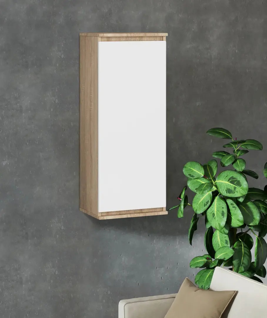 Dulap suspendat Akord W40 (Sonoma Oak/White)