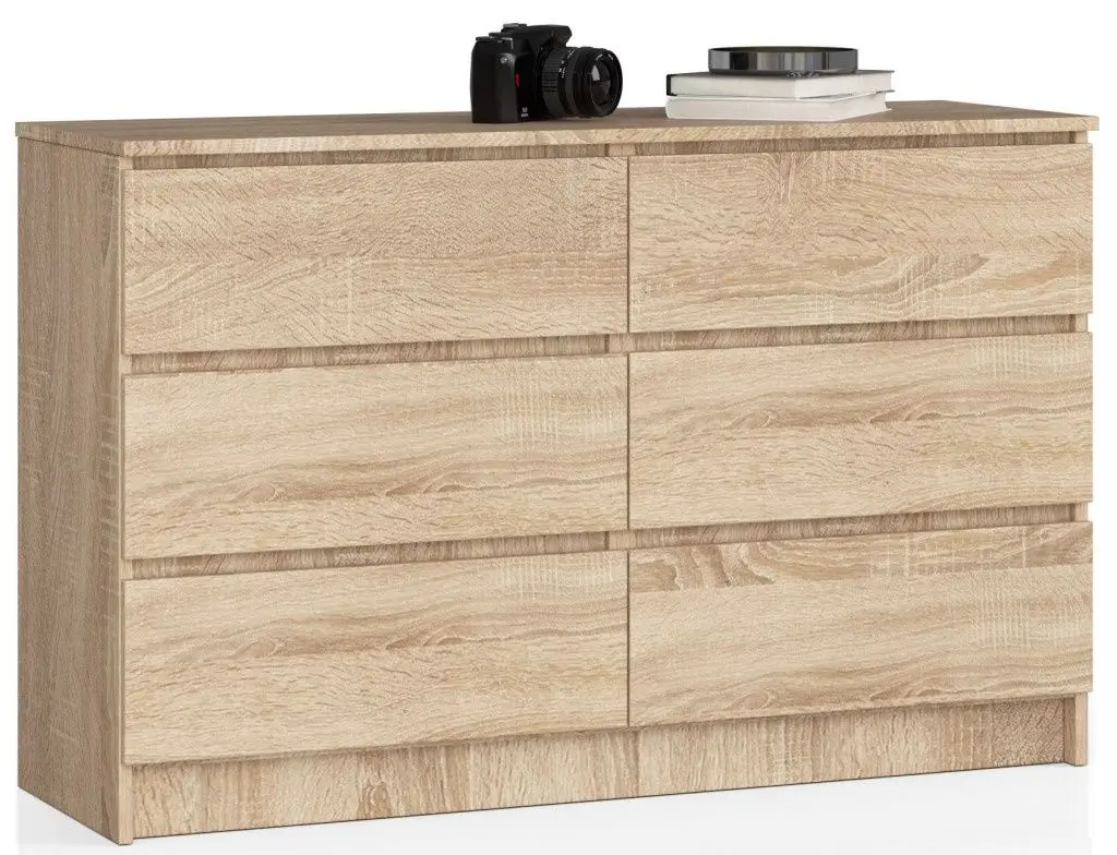 Comoda Akord K140 6SZ (Sonoma Oak)