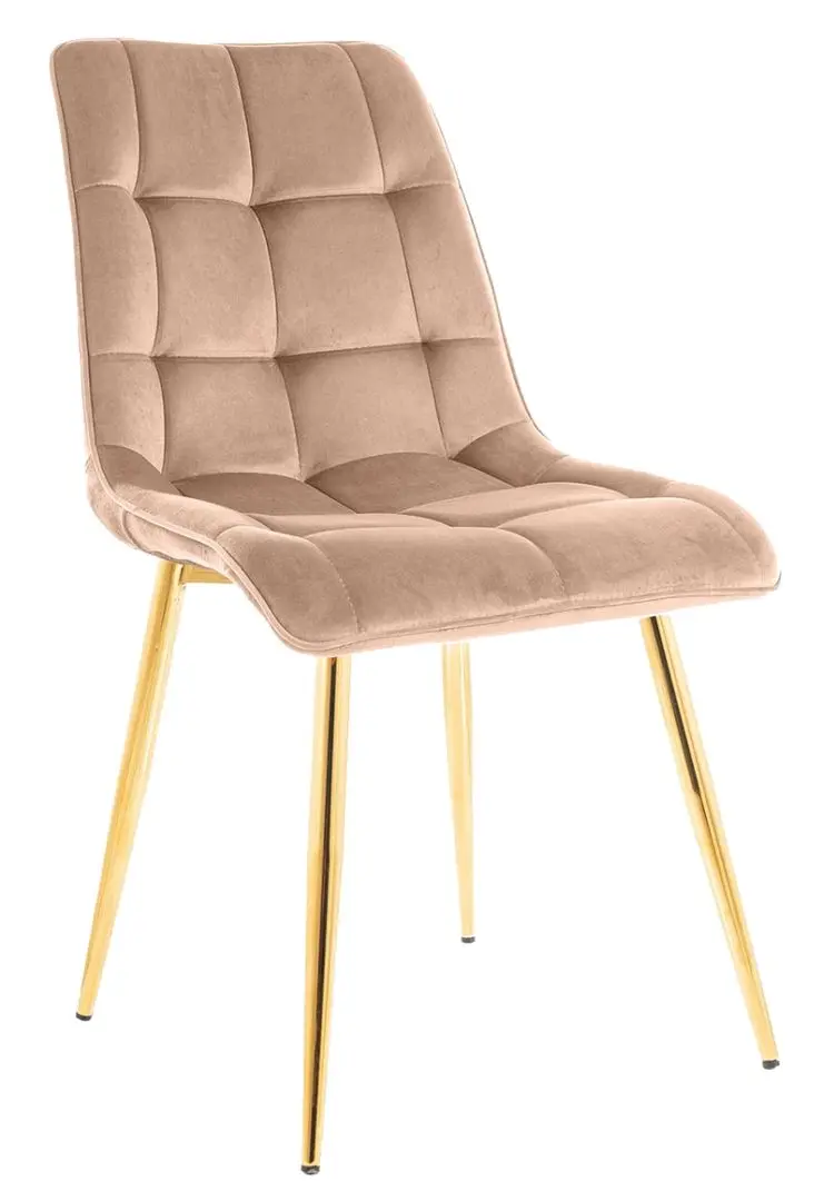 Scaun Signal Chic Velvet (Beige/Golden)