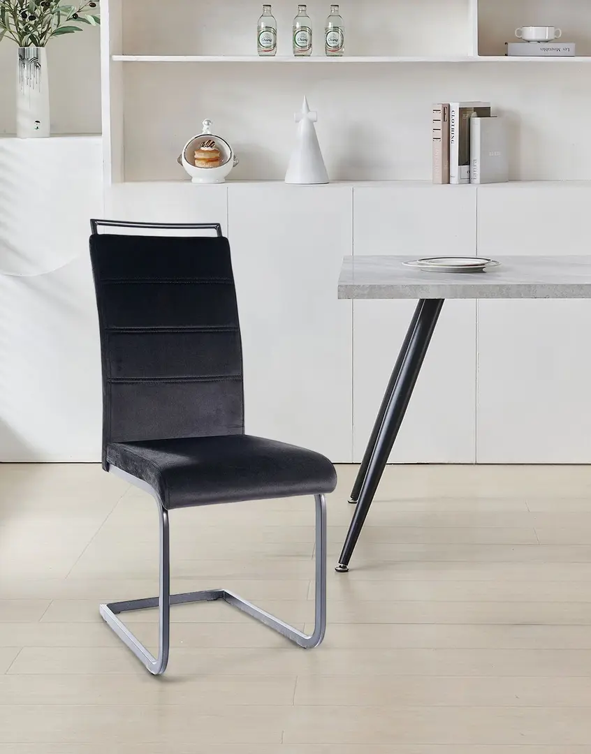 Стул Signal H441 Velvet (Black/Black Matt)