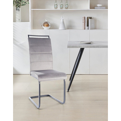 Стул Signal H441 Velvet (Gray/Black Matt)