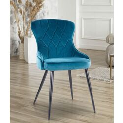 Scaun Signal Lotus Velvet (Black/Turquoise)