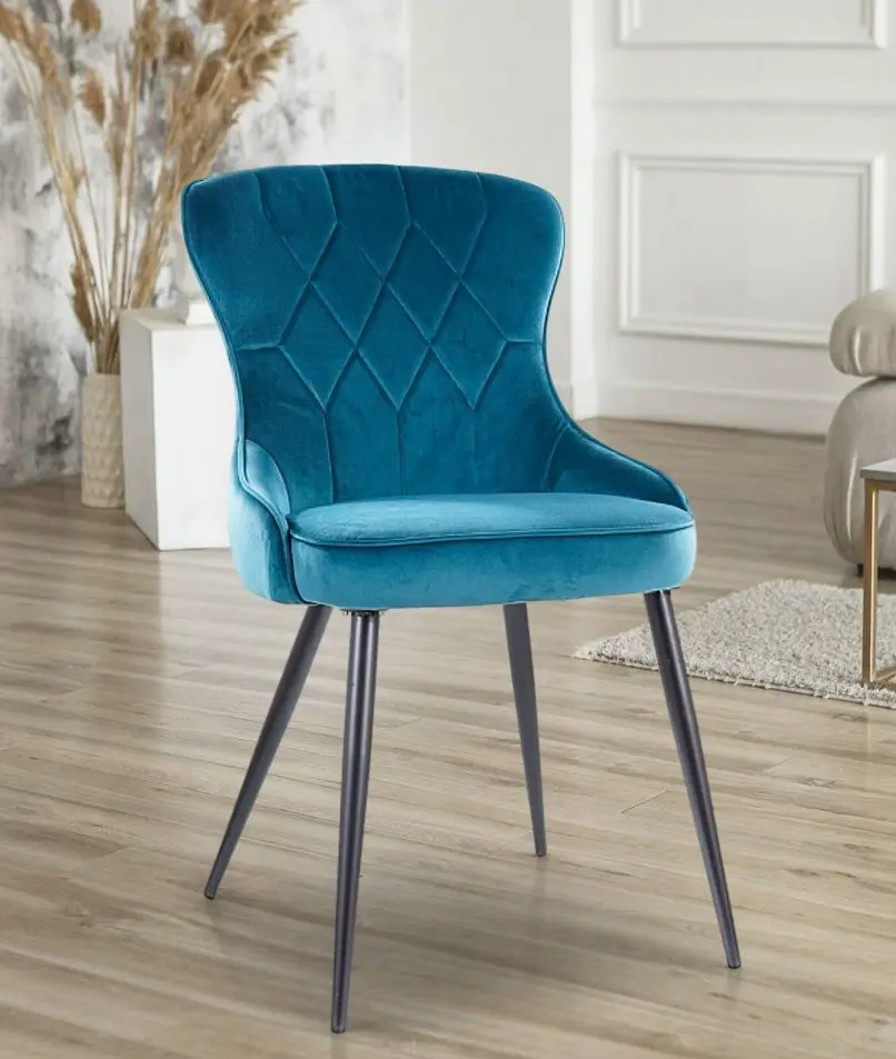 Стул Signal Lotus Velvet (Black/Turquoise)