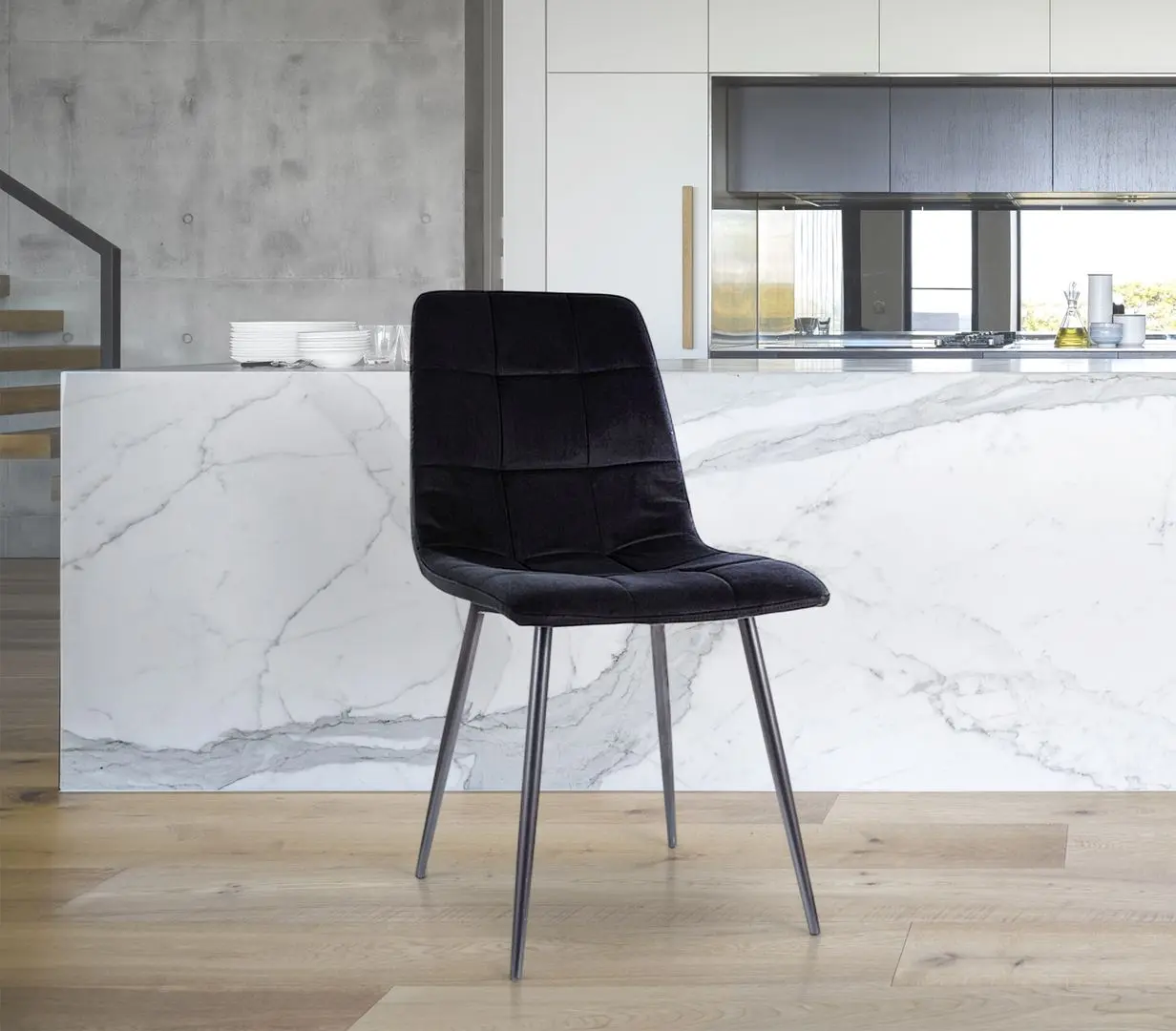 Стул Signal Mila Matt Velvet (Black)