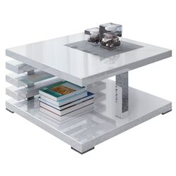 Masa pentru reviste Prospero Kyoto (White Gloss) Thumb