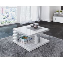 Masa pentru reviste Prospero Kyoto (White Gloss) Thumb