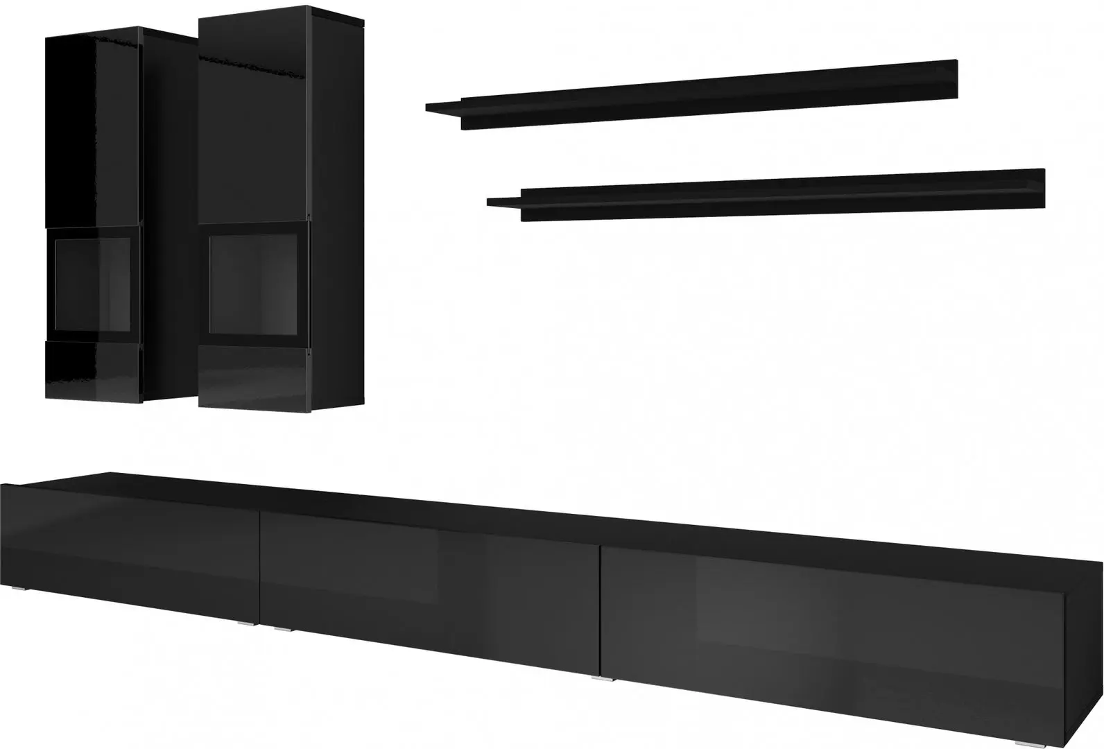 Living Helvetia Athens №10 2.7m (Black Matt/Black Gloss)