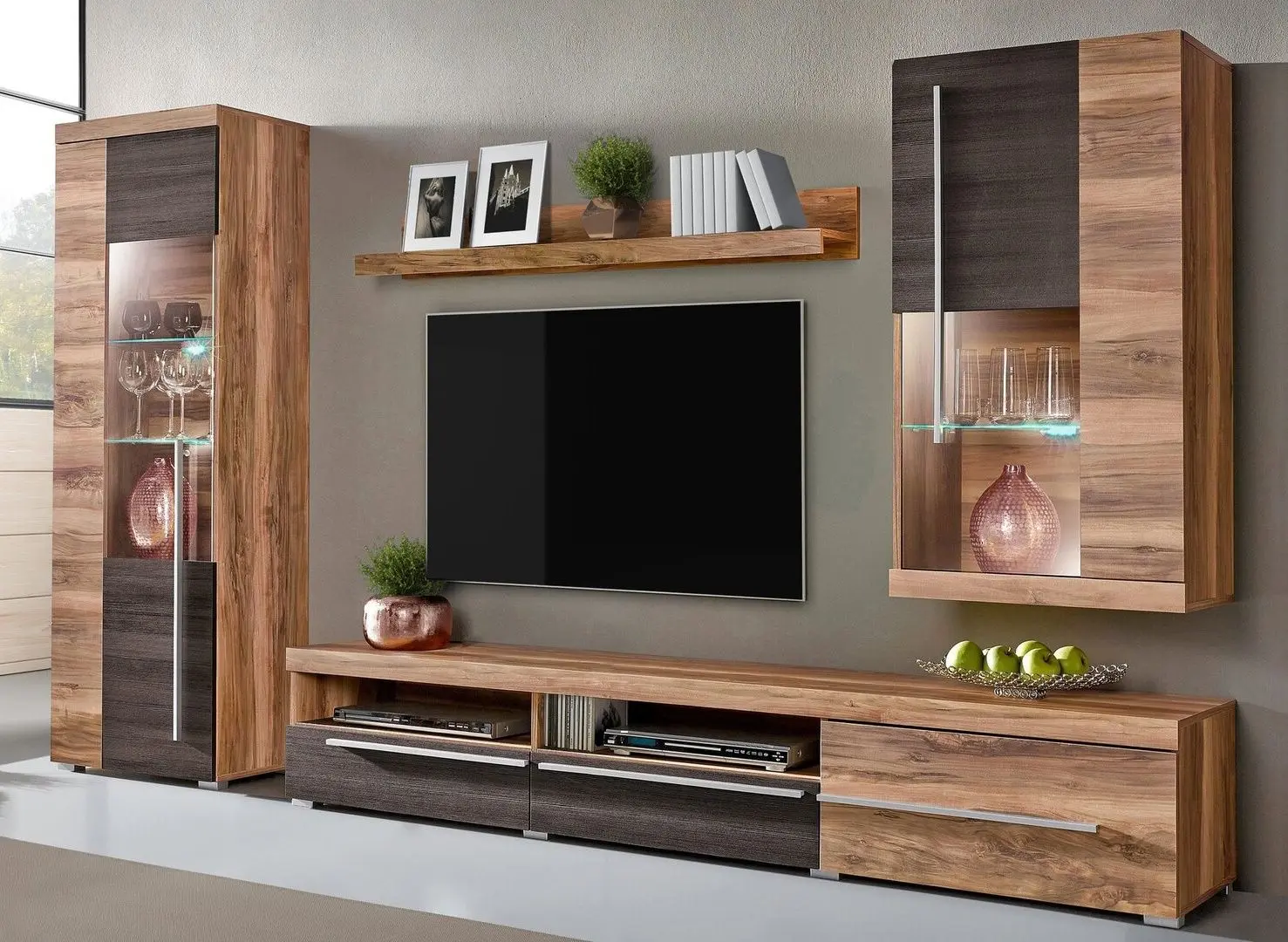 Гостиная Helvetia Roger №10 2.7м (Satin Walnut/Touchwood)