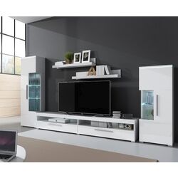 Гостиная Helvetia India №09 3м (White/White Gloss) Thumb