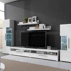 Гостиная Helvetia India №09 3м (White/White Gloss)