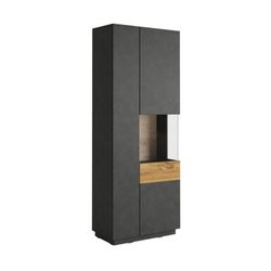 Витрина Helvetia Silke №13 2D Right (Matera/Wotan Oak) Thumb