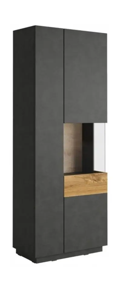 Витрина Helvetia Silke №13 2D Right (Matera/Wotan Oak)