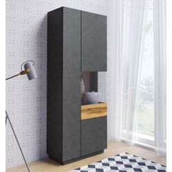 Витрина Helvetia Silke №13 2D Right (Matera/Wotan Oak)