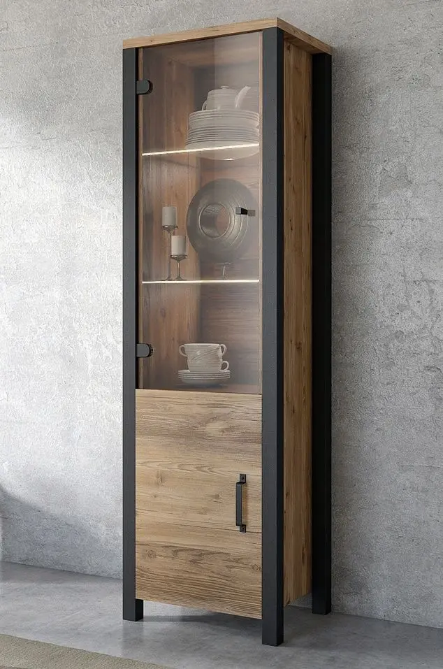 Витрина Helvetia Olin №05 2D (Spruce Appenzeller/Black Matt)