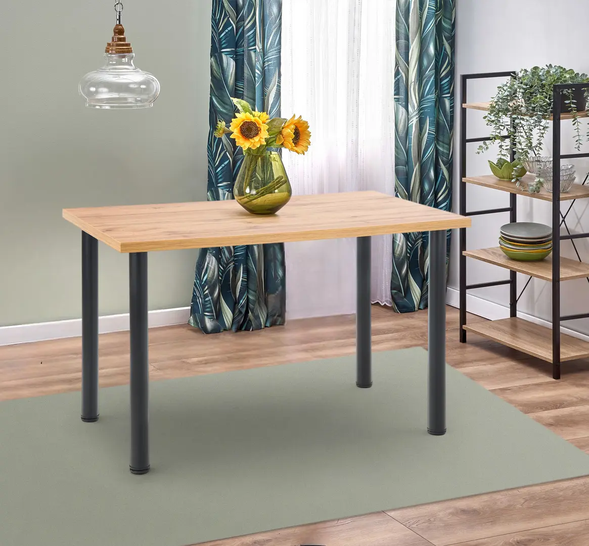 Masa Halmar Modex 2 120cm (Wotan Oak/Black)