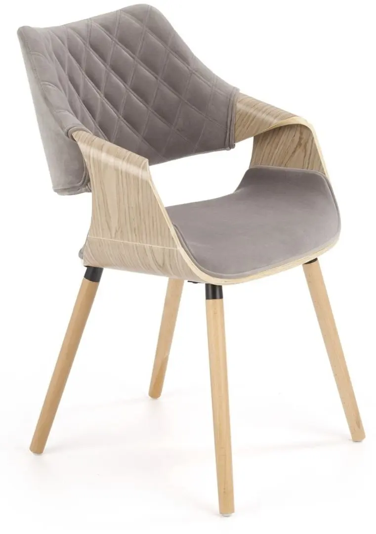 Scaun Halmar K396 (Light Oak/Gray)