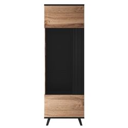 Vitrina Halmar Random W-1 (Wotan Oak/Black) Thumb