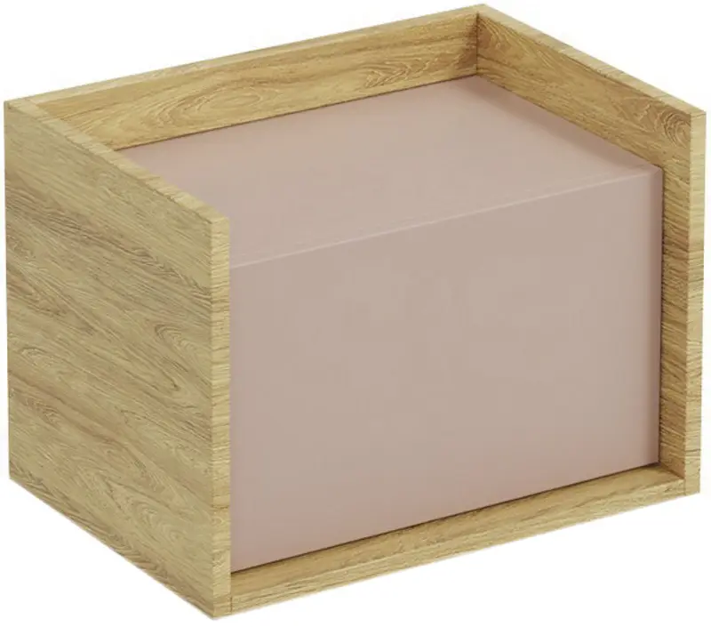 Dulap Halmar Mobius 1D suspendat/mic (Hickory Natural/Antique Rose)