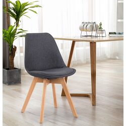 Scaun Halmar K303 (Dark Gray/Beech)