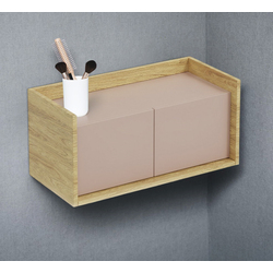 Dulap Halmar Mobius 2D suspendat/mic (Hickory Natural/Antique Rose)