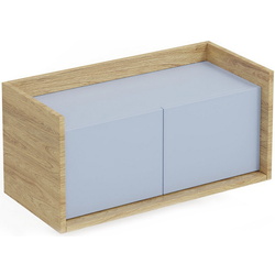 Dulap Halmar Mobius 2D suspendat/mic (Hickory Natural/Blue Horizon) Thumb