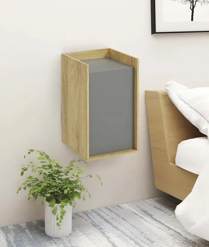 Dulap Halmar Mobius 1D suspendat (Hickory Natural/Gray Dusty)