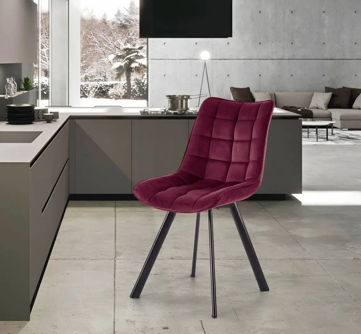 Scaun Halmar K332 (Black/Burgundy)