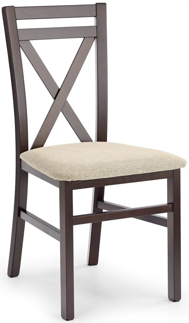 Scaun Halmar Dariusz (Walnut Dark/Beige Light)