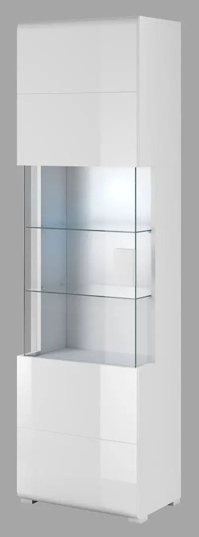 Витрина Helvetia Toledo №05 1D (White/White Gloss)