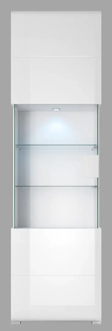 Витрина Helvetia Toledo №05 1D (White/White Gloss)