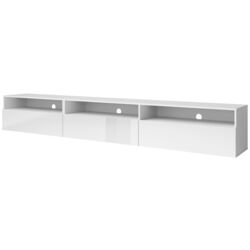 Tumba pentru TV Helvetia Baros №40 3D (White/White Gloss) Thumb