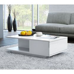 Masa pentru reviste TopEshop Denver (White Gloss)