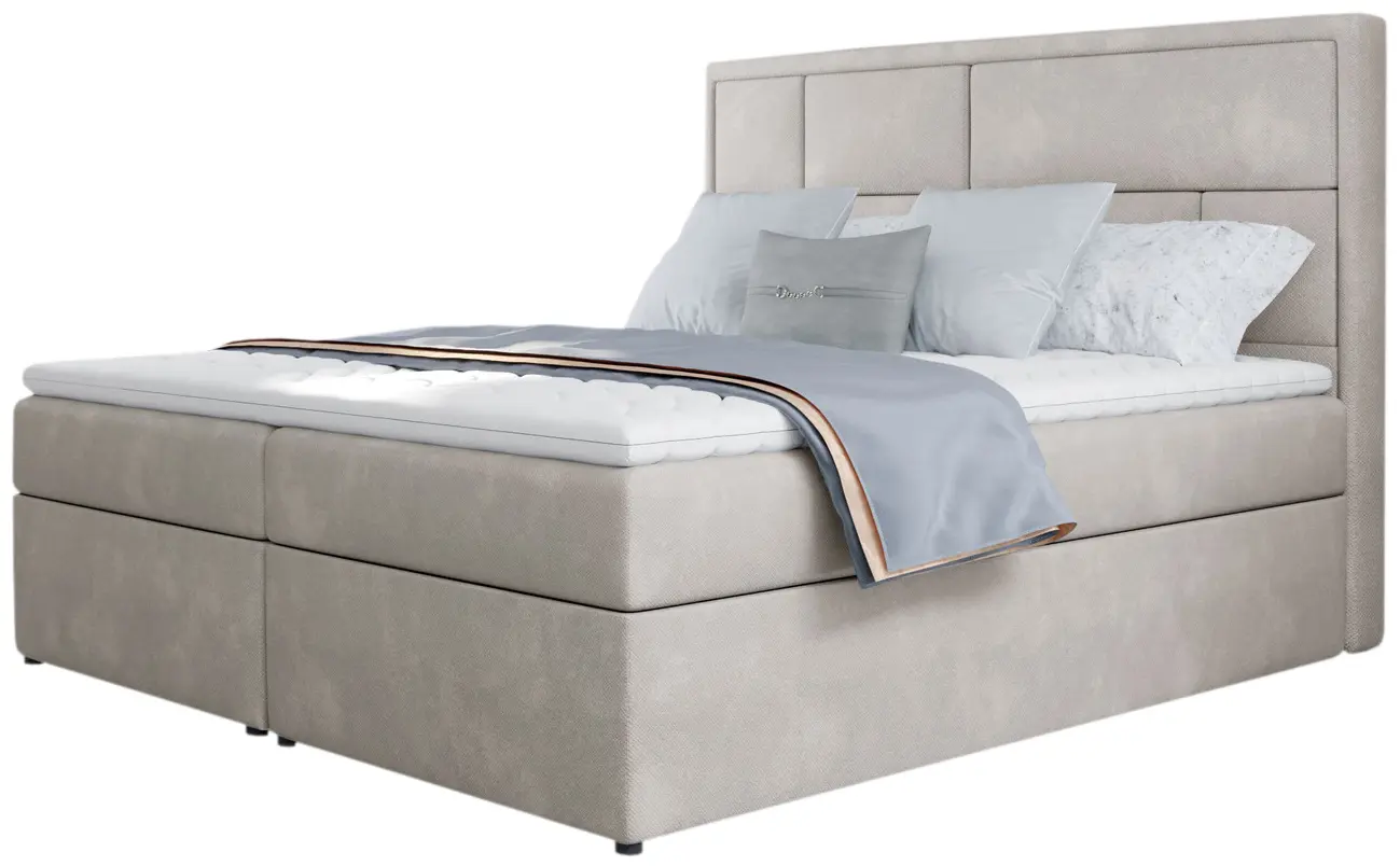 Pat Eltap Meron Paros 02 cu mecanism de ridicare 140x200 (Beige)