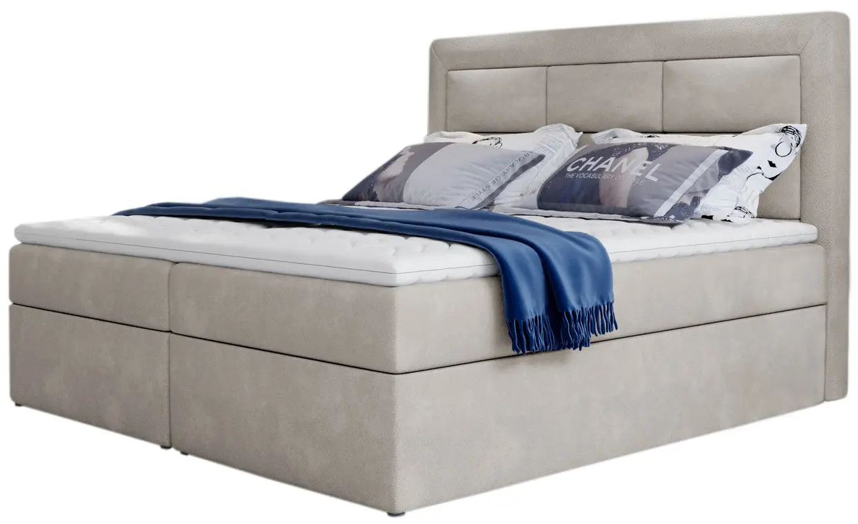 Pat Eltap Vivre Paros 02 cu mecanism de ridicare 160x200 (Beige)