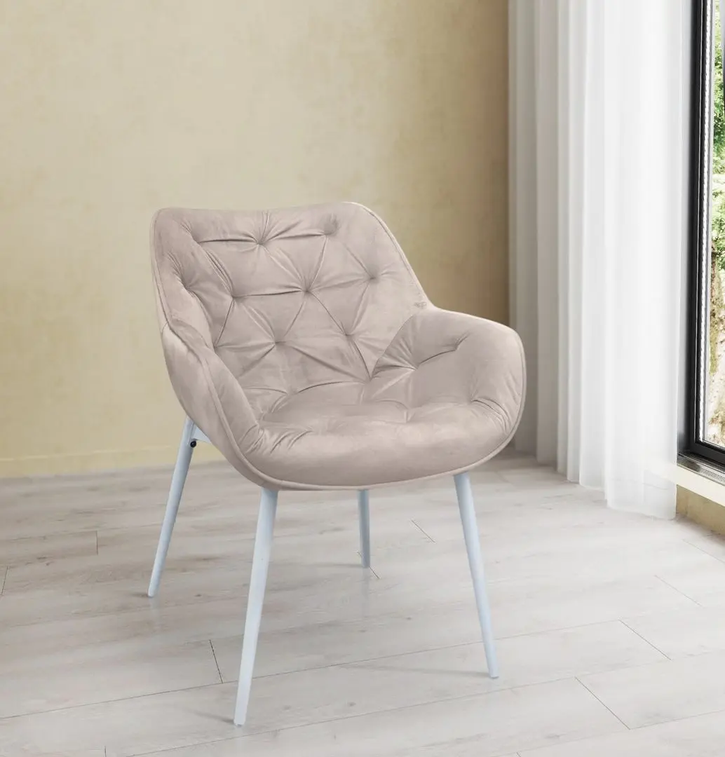 Scaun DP Lotus White (Cappuccino)