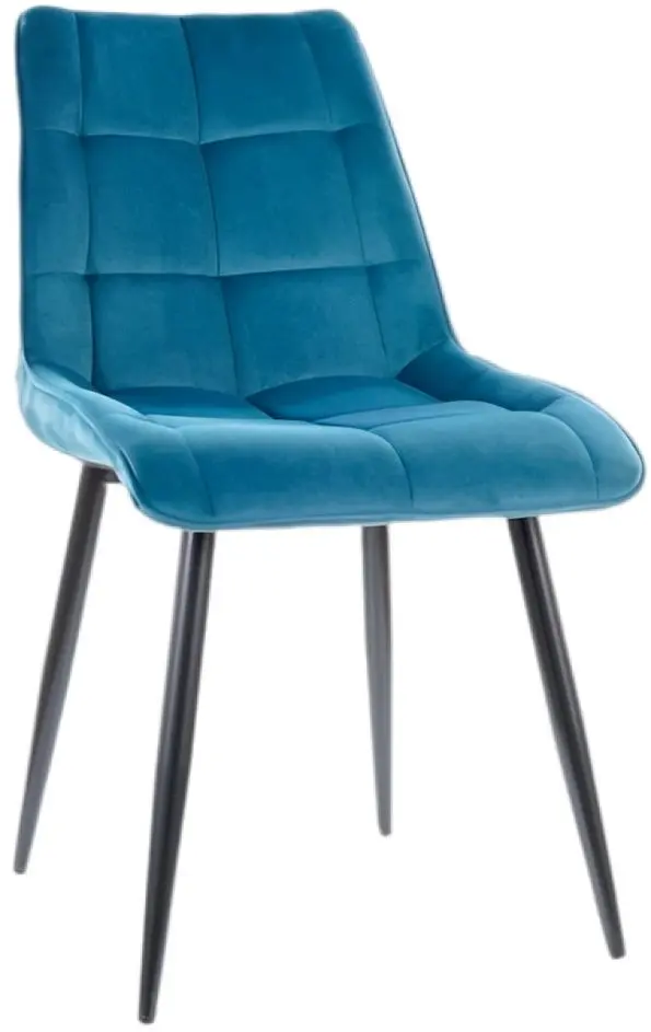 Scaun Signal Chic Velvet (Turquoise/Black)
