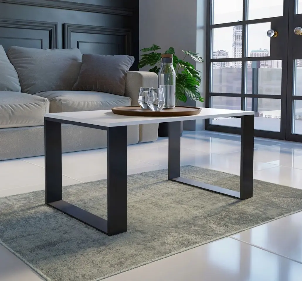 Masa pentru reviste TopEshop Modern (White Matt/Black)